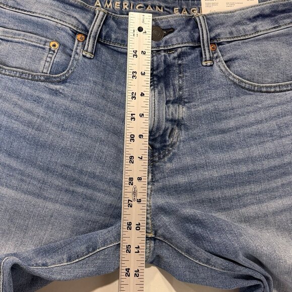 American Eagle Jeans Mens 32x30 Blue Classic Bootcut Airflex Medium Wash Denim - Picture 11 of 14